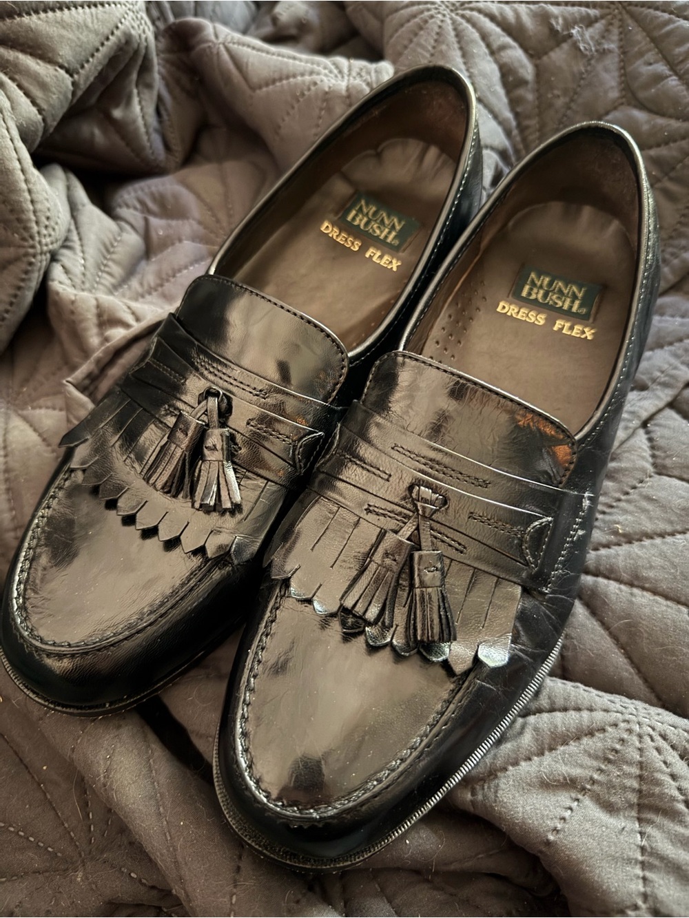Nunn Bush Black Tassel Kiltie Loafers - Men's